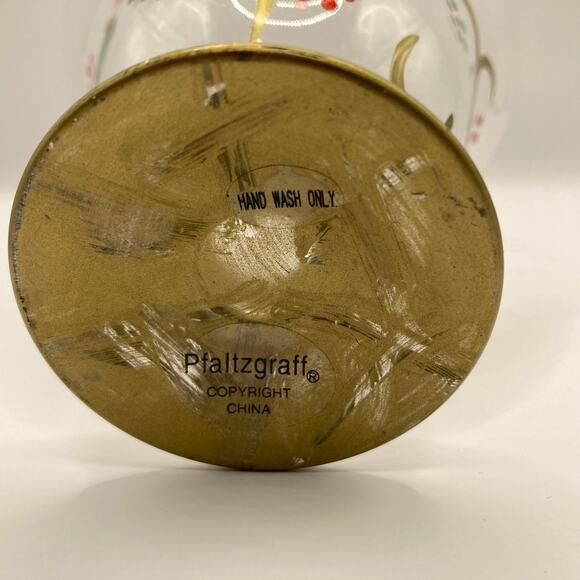 Pfaltzgraff Holiday Gold Pedestal Dessert Bowls - set of 4 NEW IN BOX - Picture 3 of 6
